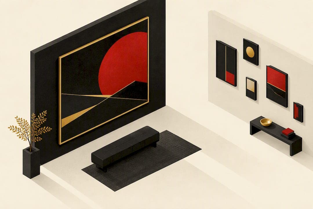 Office Wall Art: Why One Large Print Beats Scattered Pieces