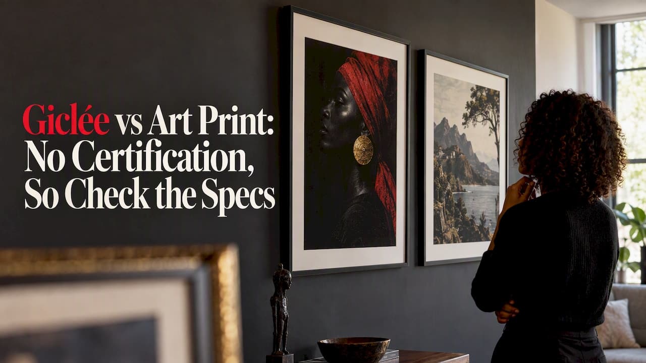 Giclée vs Art Print: No Certification, So Check the Specs